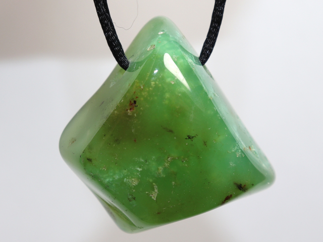 Chrysopras mit Band oder Silber 925