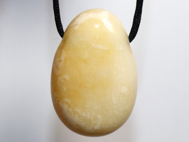 yellow jasper with cord or silver 925
