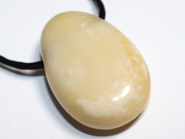 yellow jasper with cord or silver 925