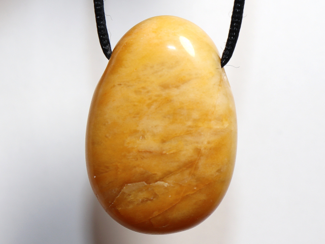yellow jasper with cord or silver 925