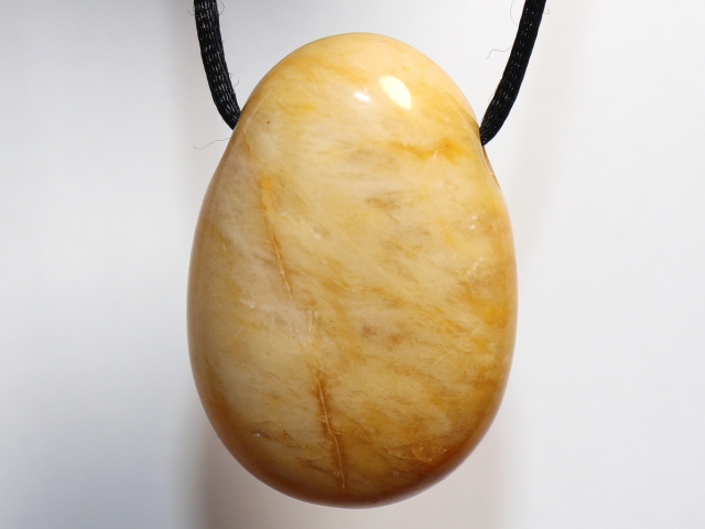 yellow jasper with cord or silver 925