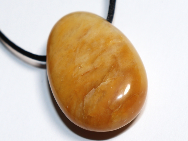 yellow jasper with cord or silver 925