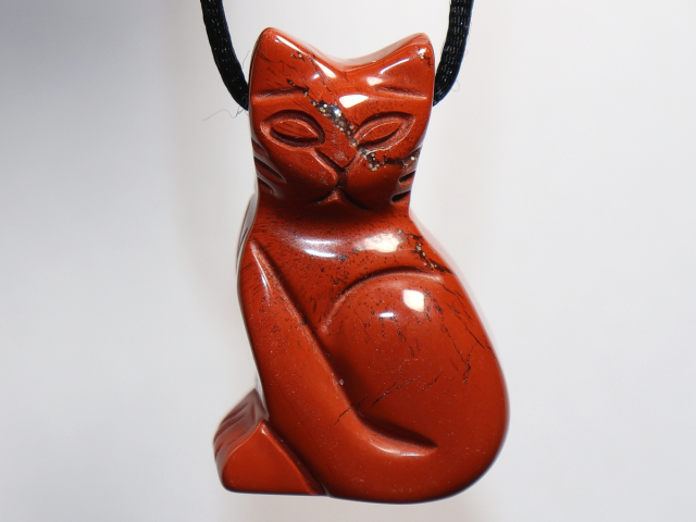 red jasper with cord or silver 925