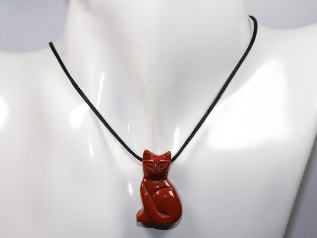 red jasper with cord or silver 925