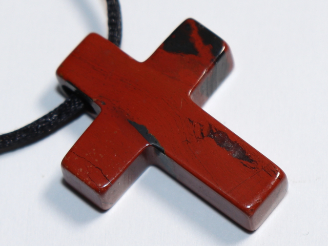 Preview: roter Jaspis mit Band oder Silber 925