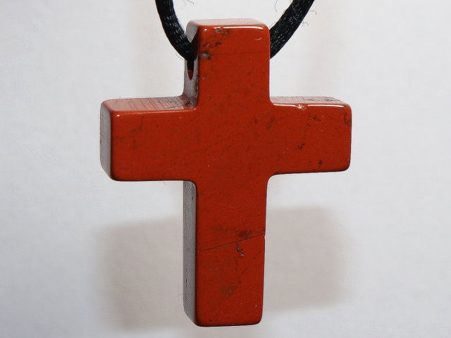 roter Jaspis mit Band oder Silber 925