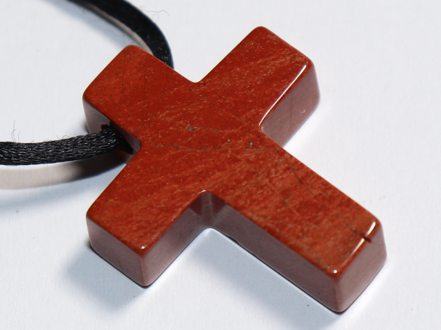 roter Jaspis mit Band oder Silber 925