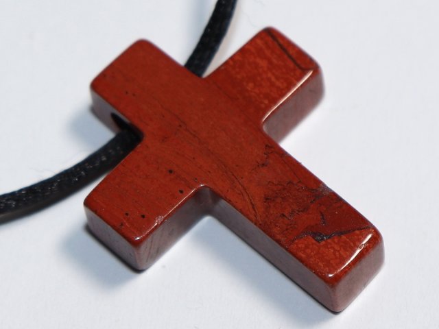 Preview: roter Jaspis mit Band oder Silber 925