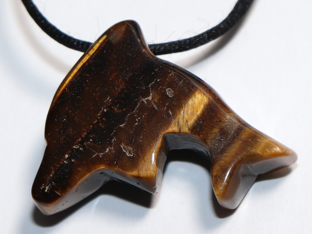 Tigerauge mit Band oder Silber 925