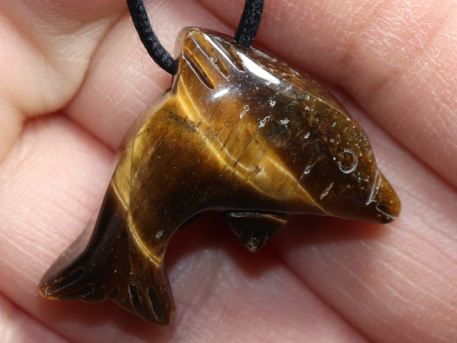 Tigerauge mit Band oder Silber 925