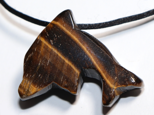 Tigerauge mit Band oder Silber 925