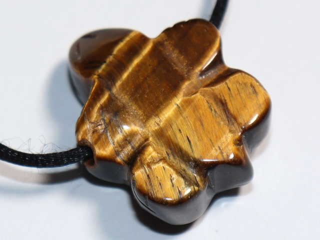 Tigerauge mit Band oder Silber 925