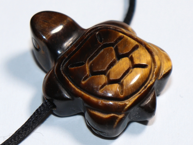 Tigerauge mit Band oder Silber 925