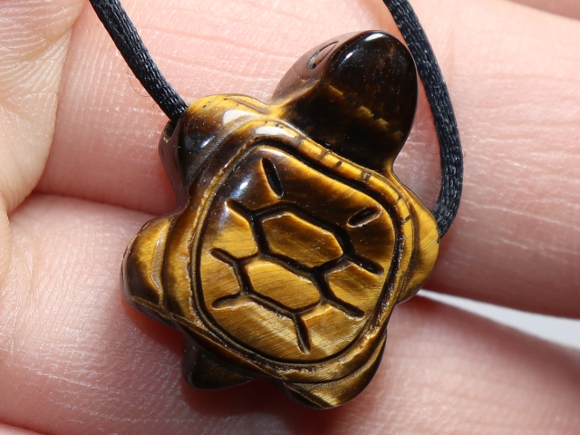 Tigerauge mit Band oder Silber 925