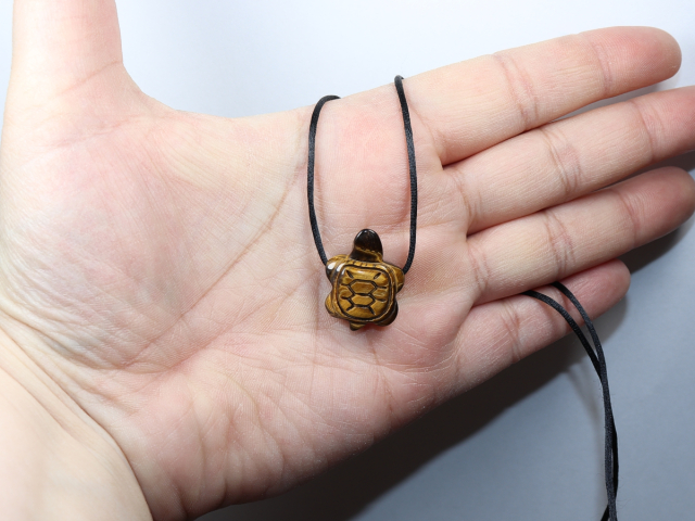 Tigerauge mit Band oder Silber 925