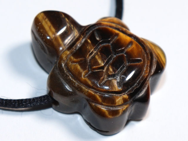 Tigerauge mit Band oder Silber 925