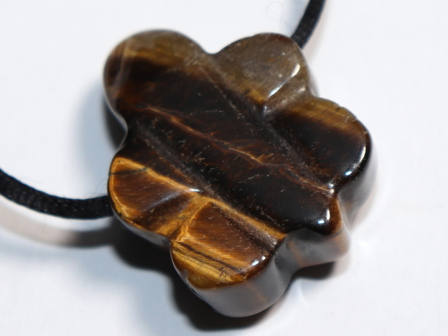 Tigerauge mit Band oder Silber 925