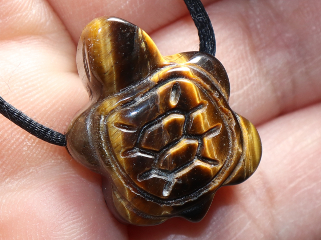 Tigerauge mit Band oder Silber 925