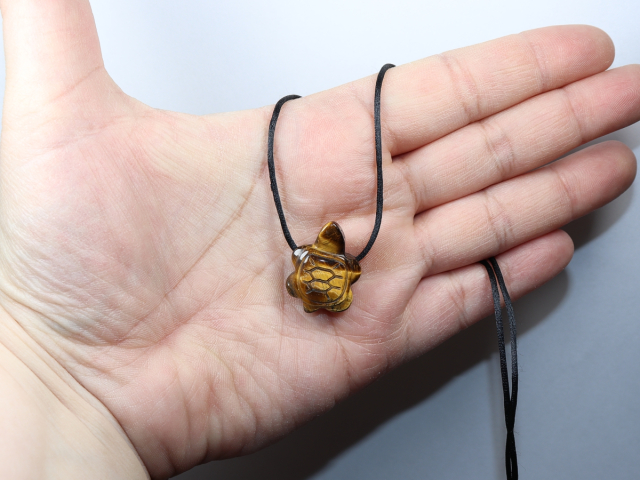 Tigerauge mit Band oder Silber 925