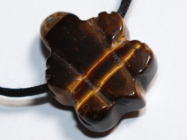 Tigerauge mit Band oder Silber 925