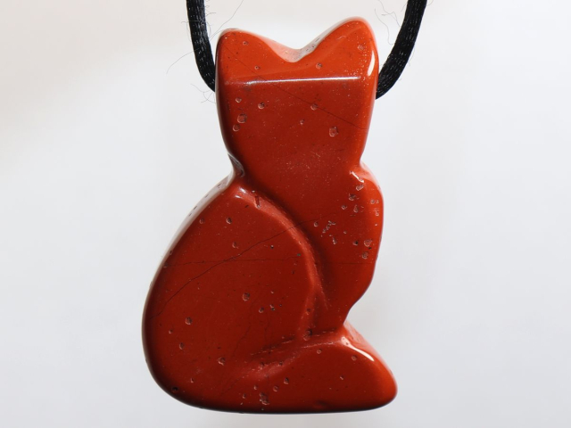 Preview: roter Jaspis mit Band oder Silber 925