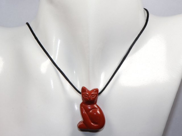 Preview: roter Jaspis mit Band oder Silber 925