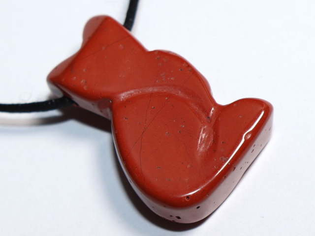 roter Jaspis mit Band oder Silber 925