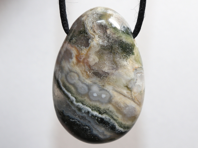 Ozeanjaspis mit Band oder Silber 925