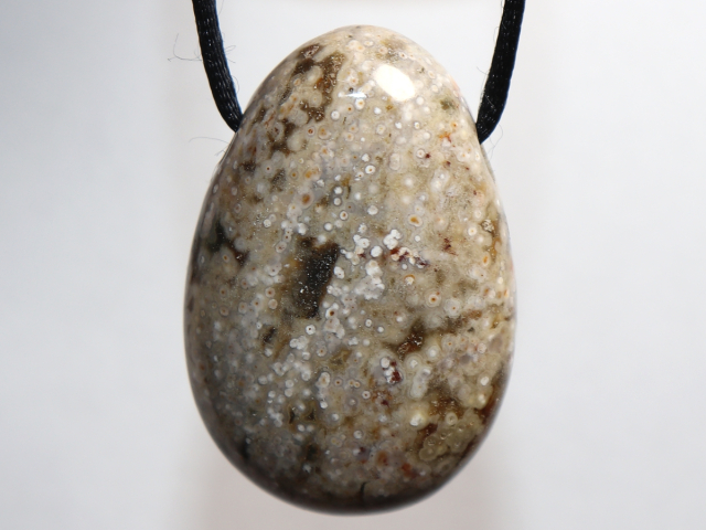 Preview: Ozeanjaspis mit Band oder Silber 925