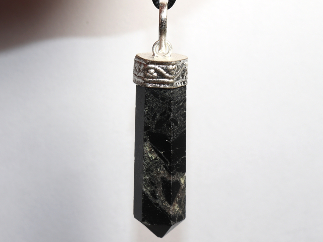 Preview: black tourmaline (Schorl) with cord or silver 925