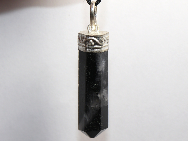 Preview: black tourmaline (Schorl) with cord or silver 925