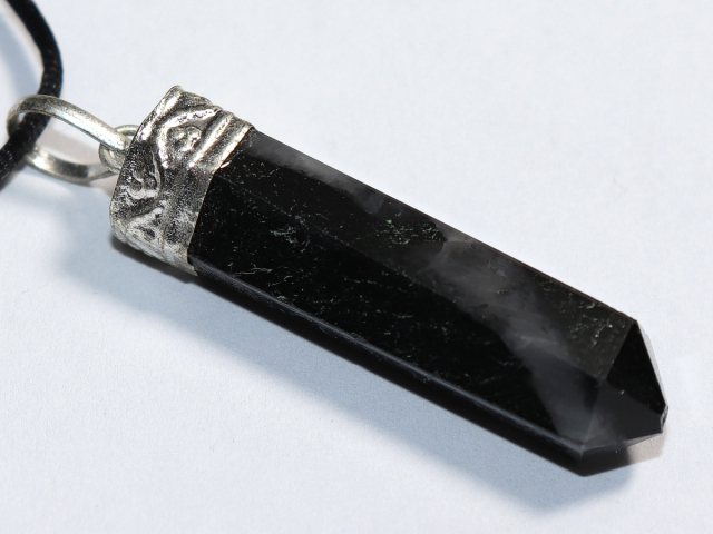 black tourmaline (Schorl) with cord or silver 925