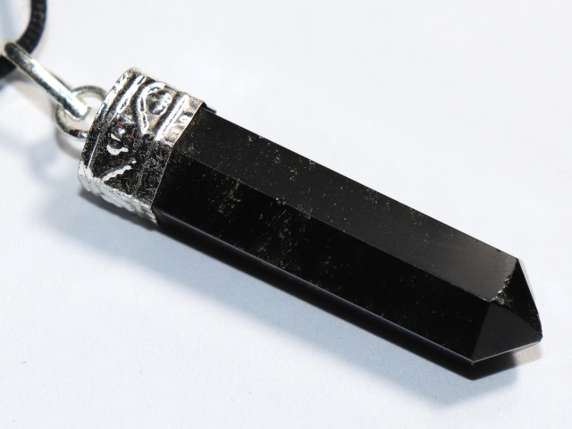 black tourmaline (Schorl) with cord or silver 925