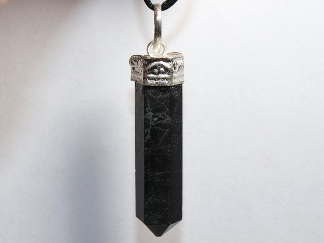 Preview: black tourmaline (Schorl) with cord or silver 925