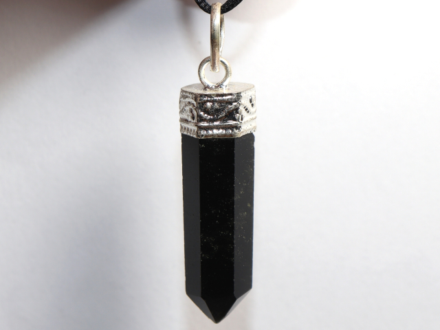 Preview: black tourmaline (Schorl) with cord or silver 925