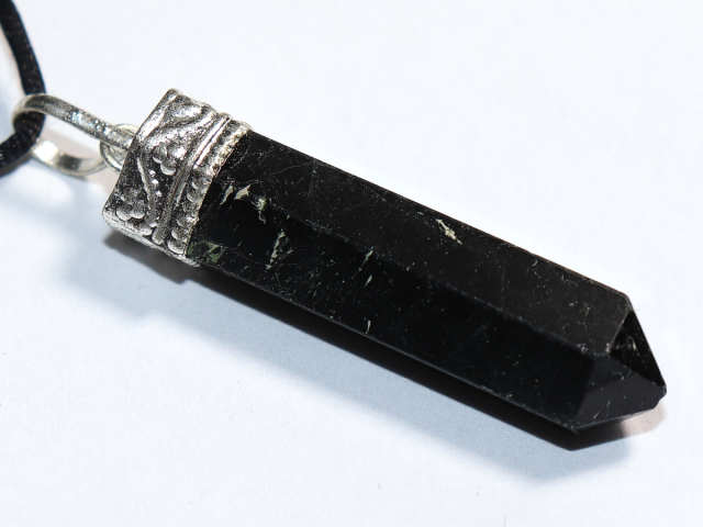 black tourmaline (Schorl) with cord or silver 925