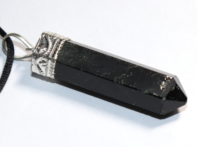 black tourmaline (Schorl) with cord or silver 925