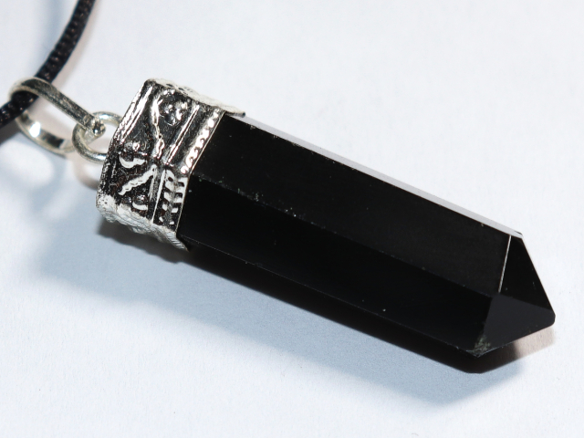 black tourmaline (Schorl) with cord or silver 925