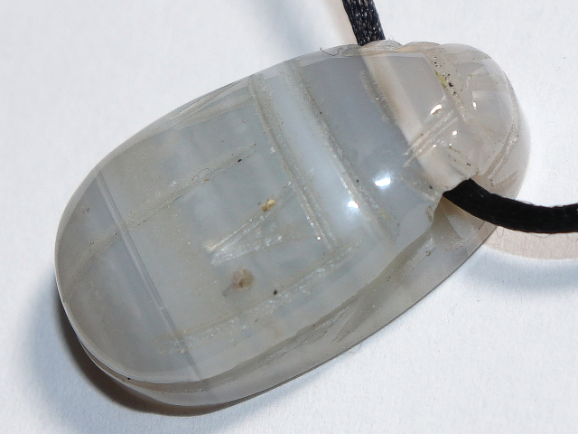 agate with cord or silver 925