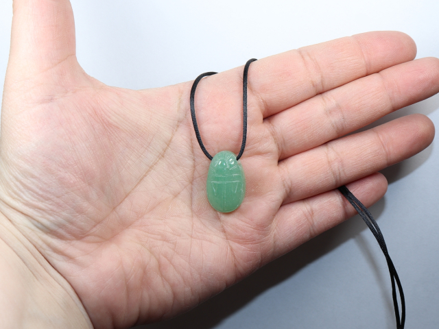 aventurine with cord or silver 925