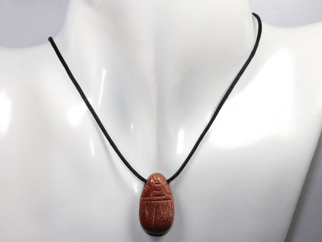 Preview: gold sandstone with cord or silver 925