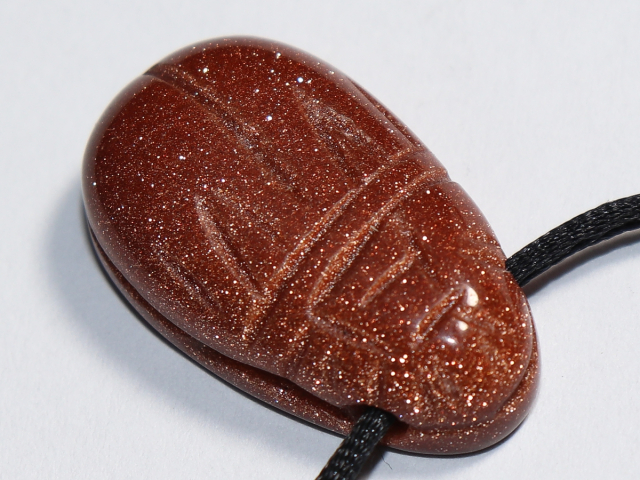 gold sandstone with cord or silver 925