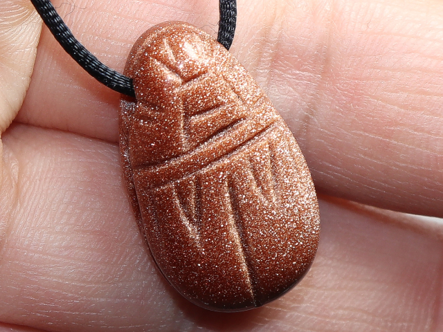gold sandstone with cord or silver 925