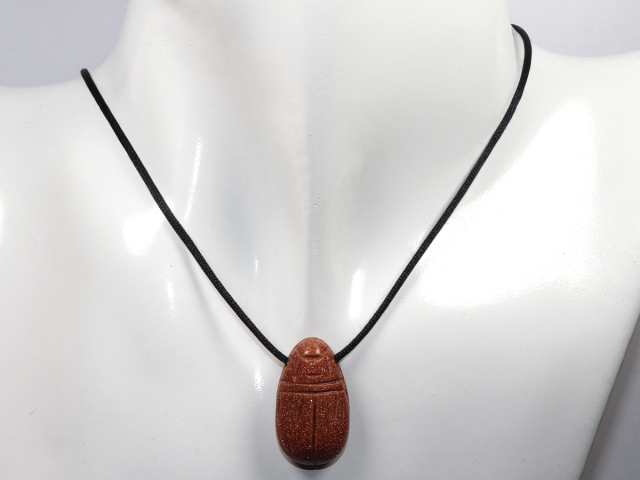 Preview: gold sandstone with cord or silver 925