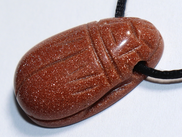Preview: gold sandstone with cord or silver 925