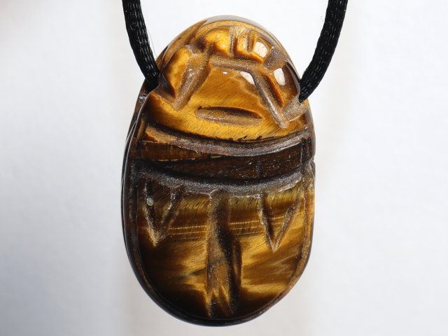 Preview: tiger's eye with cord or silver 925