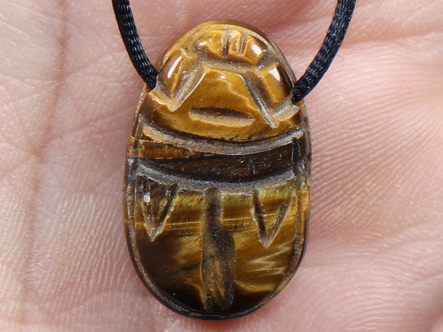 Tigerauge mit Band oder Silber 925