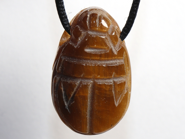 Preview: tiger's eye with cord or silver 925
