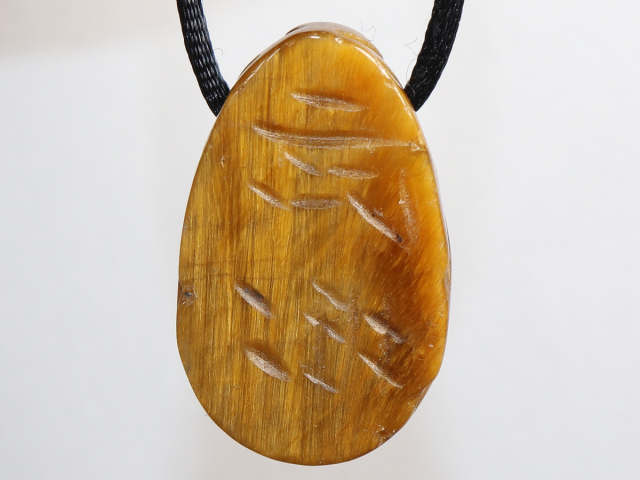Preview: tiger's eye with cord or silver 925