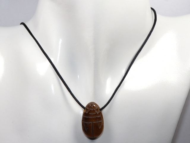Preview: tiger's eye with cord or silver 925